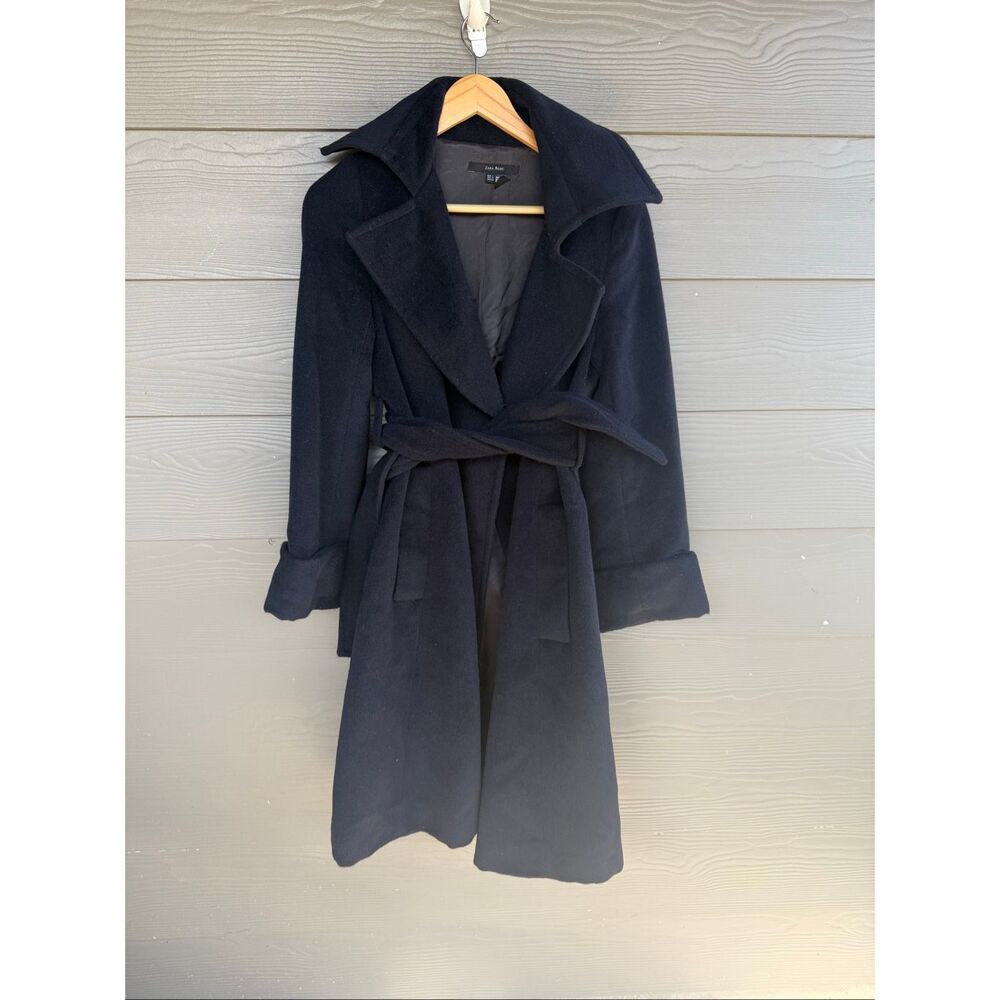 Zara wrap tie peacoat